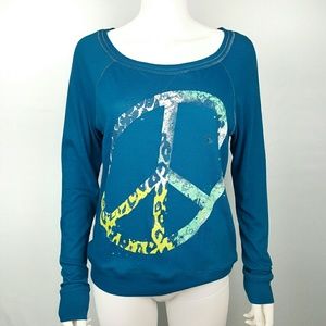 Aeropostale Long Sleeve Peace Sign Sweater